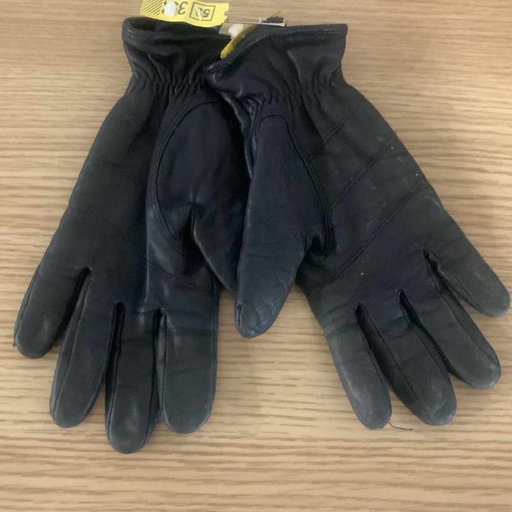 Wilson's Leather Black Leather Lined Women's Winter Gloves Size Small - Picture 4 of 10